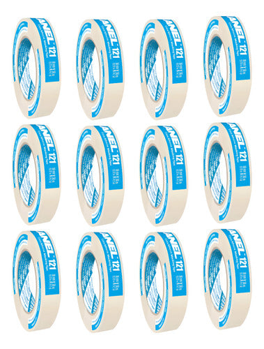 Masking Tape Uso General 121 Janel 18 Mmx 50m 12 Pzas