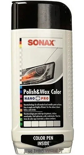 Cera Polish & Wax Color Blanco 500 Ml Sonax