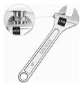 Llave Ajustable Perico Veker 10 In X 1-1/8 12472 Cromada
