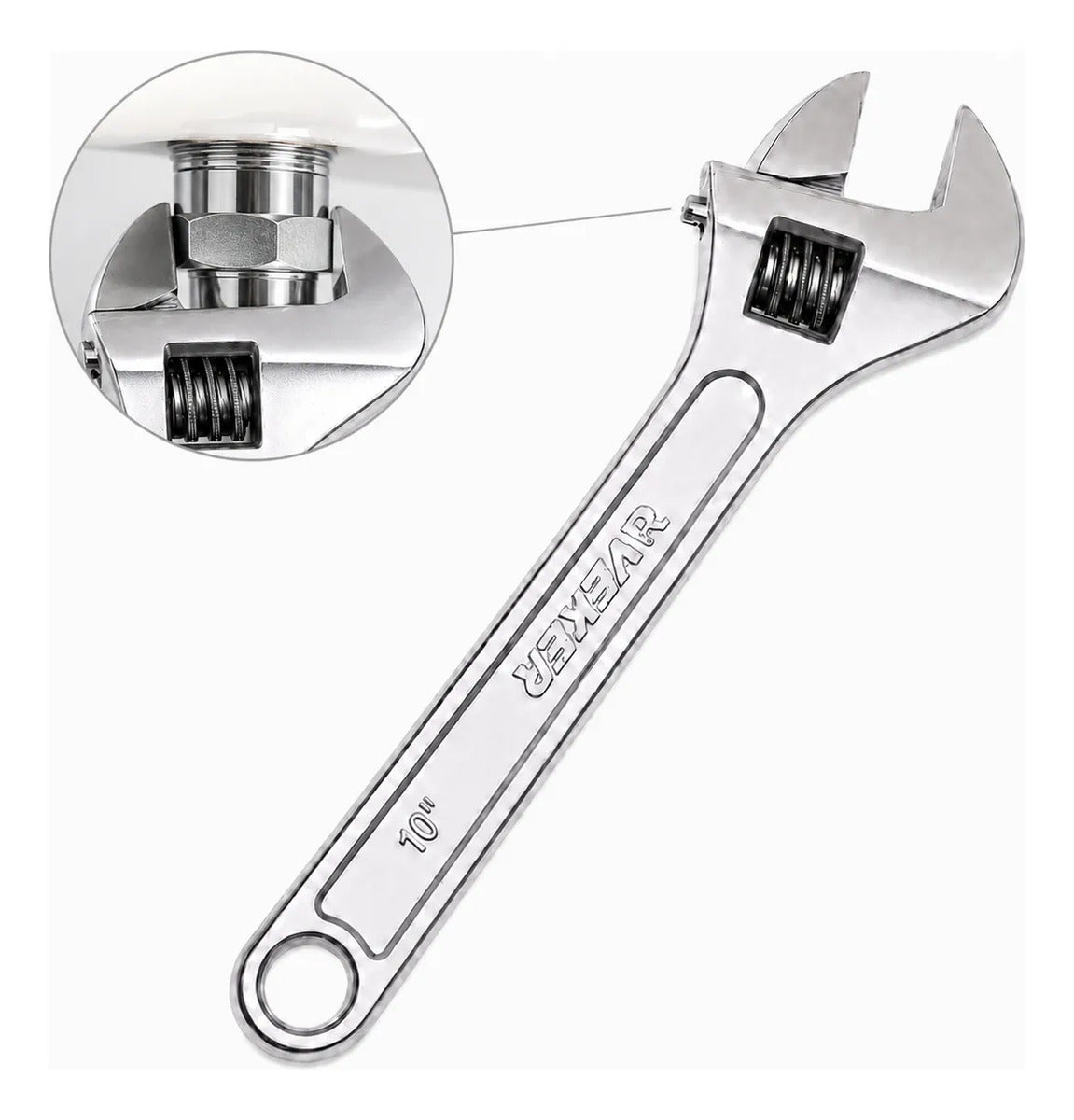 Llave Ajustable Perico Veker 10 In X 1-1/8 12472 Cromada