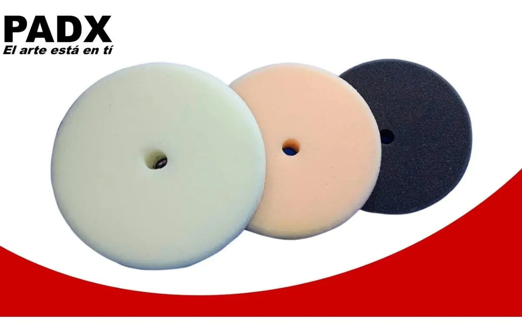 Kit Esponjas Padx Para Pulir, Abrillantar Encerar 7   Velcro