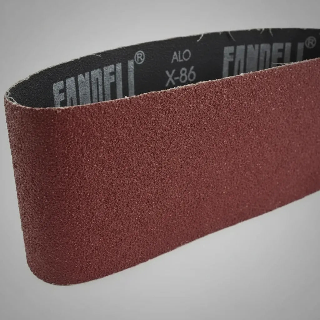 10 Banda Lija X-86 Grado 100 6x48 Pulg Fandeli Madera Metal
