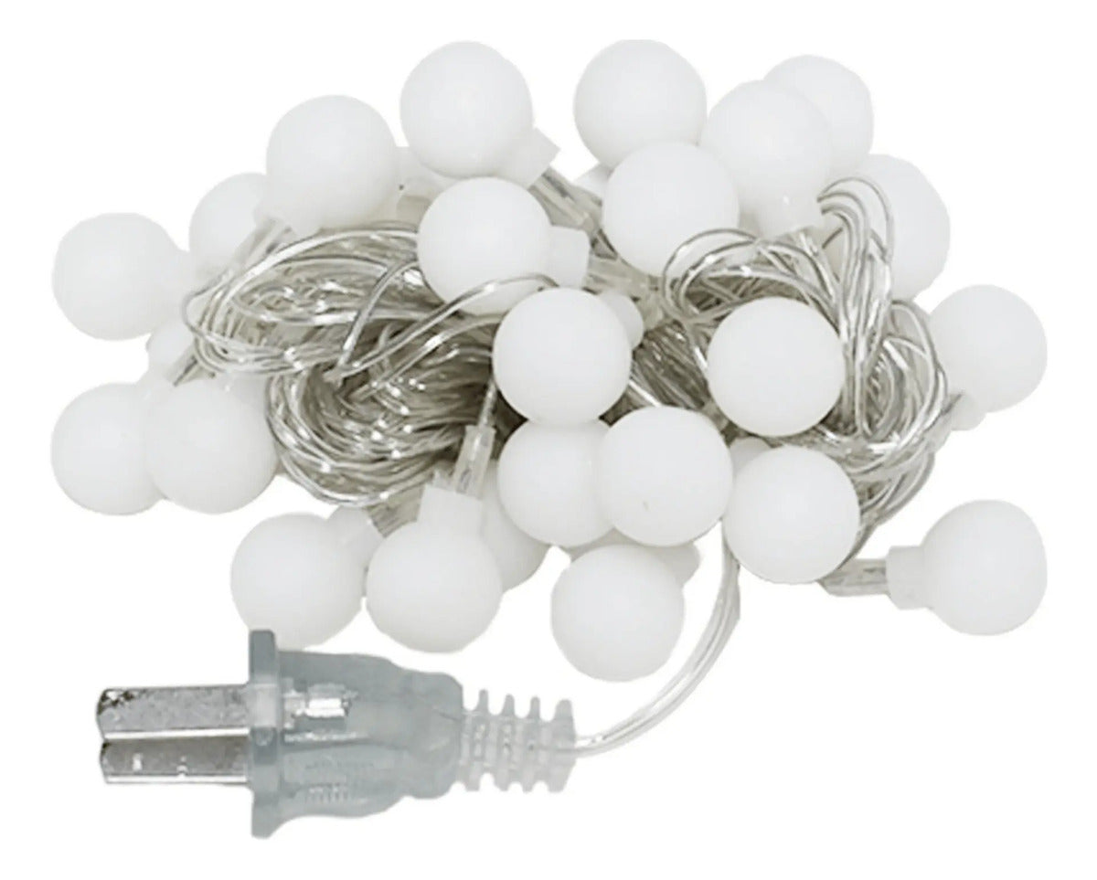 Serie Navideña Decorativa Luz Led 28 Luces 4 Metros Bolitas