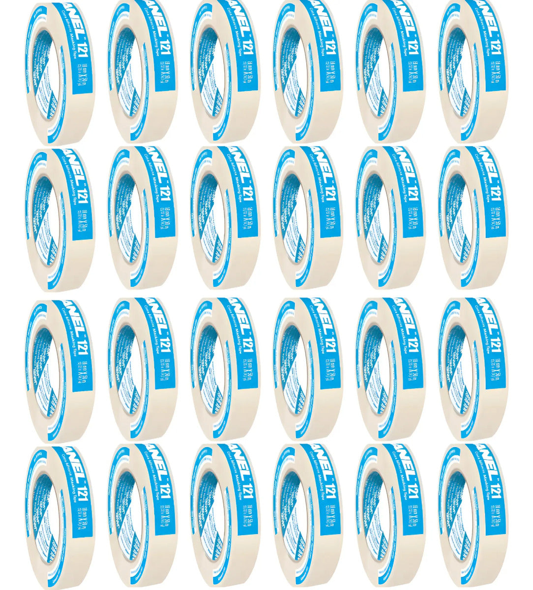 Masking Tape Uso General 121 Janel 18 Mmx 50m 24 Pzas