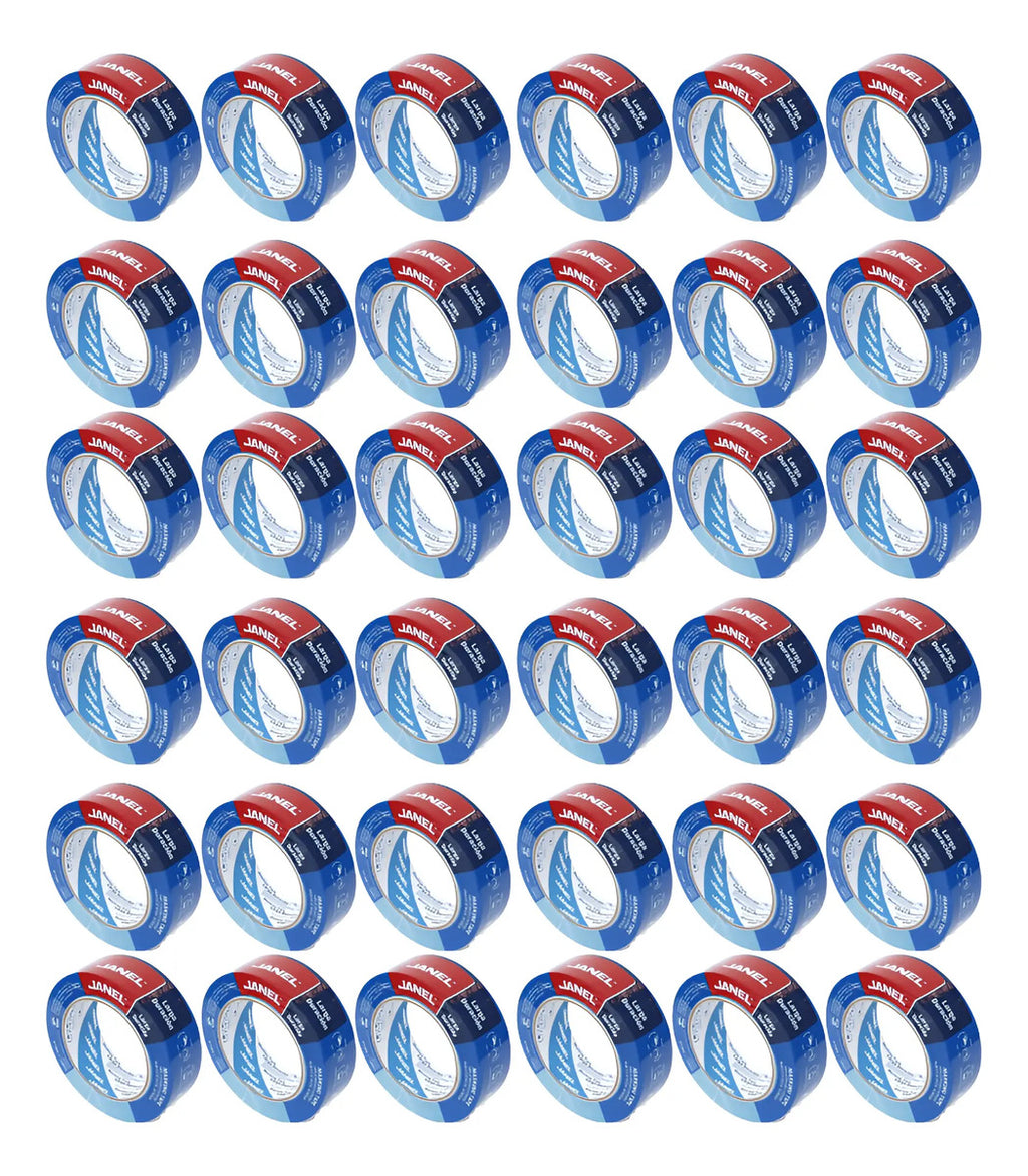 Masking Tape Azul 230 Janel 24 Mmx 50m 36 Pzas