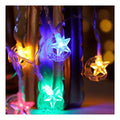 Serie Navideña Decorativa Luz Led 28 Luces 4m Luna Estrella