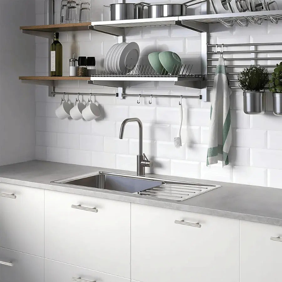 Jaladera Barra Acero Inoxidable Hueca 22.0cm Handy Home 1 Pz