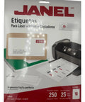 Etiqueta Laser Janel 5.1x10.2cm J-5163 Impresora Copia  5000