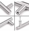 Jaladera Barra Acero Inoxidable Hueca 18.8cm Handy Home 25 P