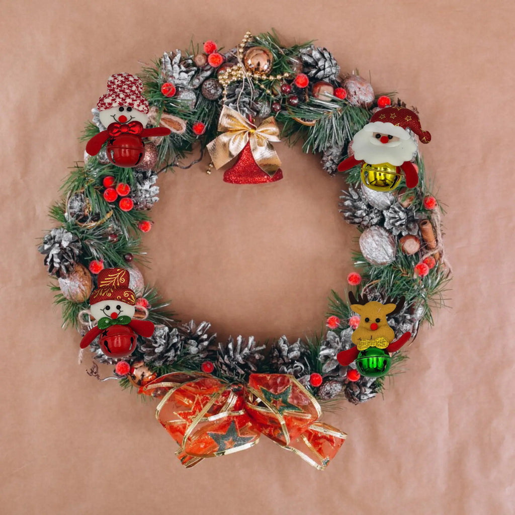 Adornos Navideños Felpa Suave Cascabel Decoración 12 Piezas