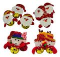 Adornos Navideños Felpa Suave Cascabel Decoración 12 Piezas
