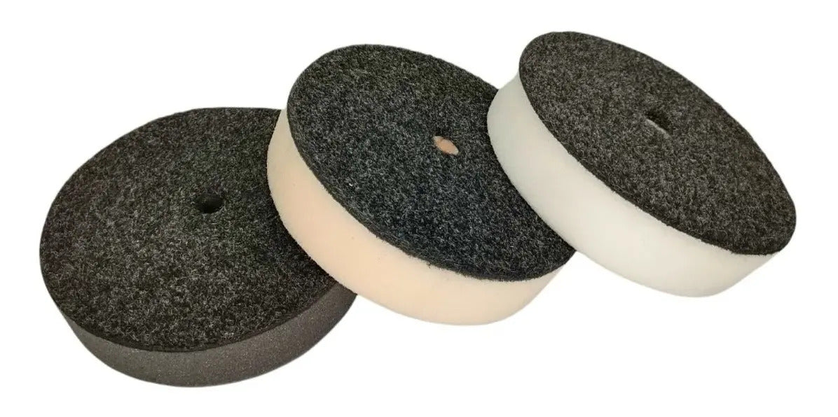 Kit Esponjas Padx Para Pulir, Abrillantar Encerar 7   Velcro