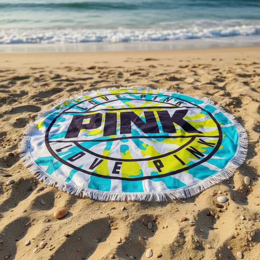 Toalla Redonda Playa Microfibra Estampada 1.5m Generic