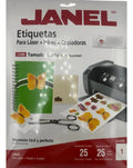 Etiqueta Tamaño Carta Janel J-5165 500 Hojas Para Impresion