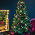 Adornos Colgantes Navidad Felpa Suave Abrazo Decoración 24pz