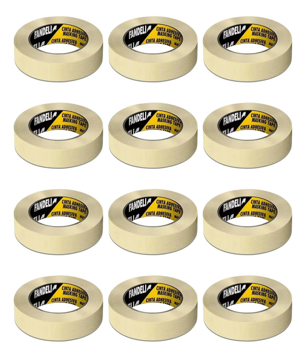Cinta Fandeli Masking Tape Automotriz 18mm X 50m 12 Piezas