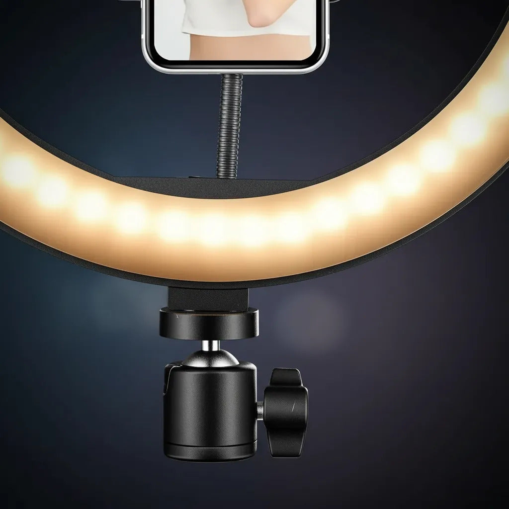 Saga Aro Luz Led 12 Pulg Tiktok Maquillaje 10 Niveles Intens