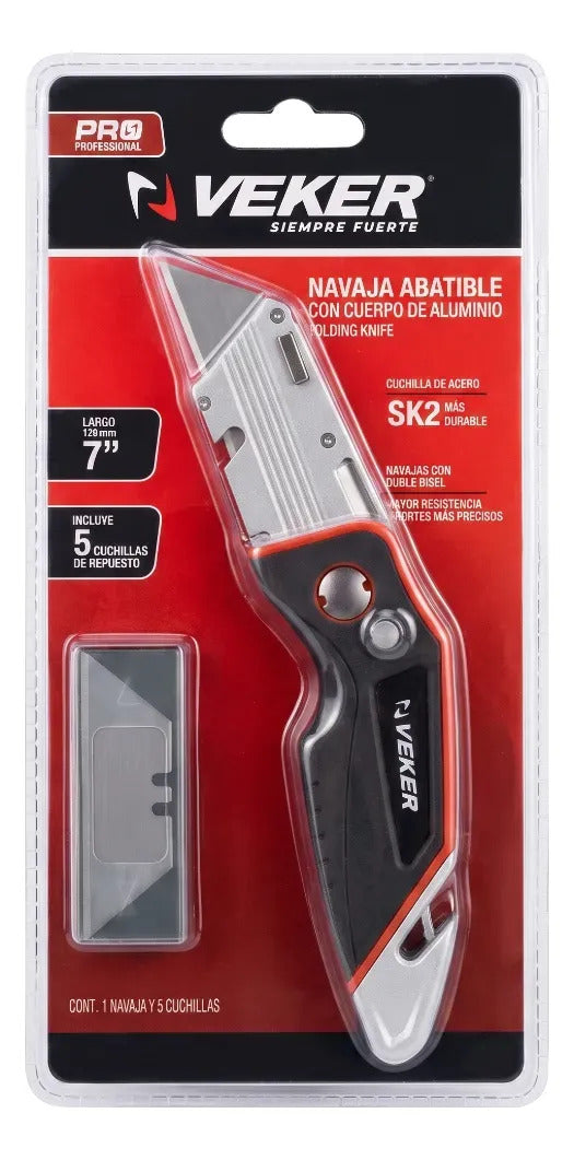 Cutter Navaja Abatible Profesional Uso Rudo 7pulg Repuestos