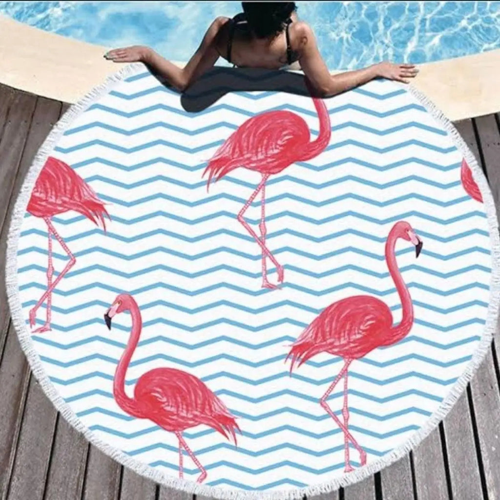 Toalla Redonda Playa Microfibra Estampada 1.5m Generic