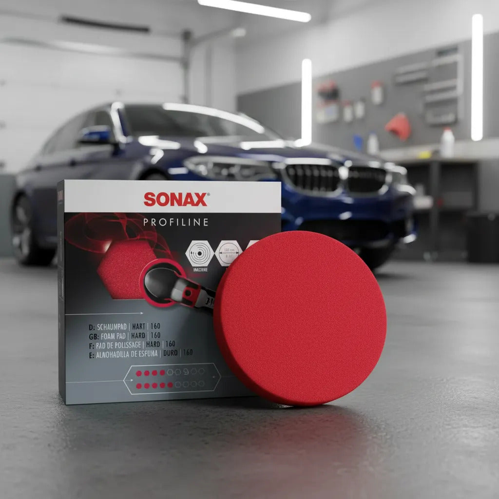 Esponja Para Pulir Roja 6 Pulgadas Sonax Alta Densidad