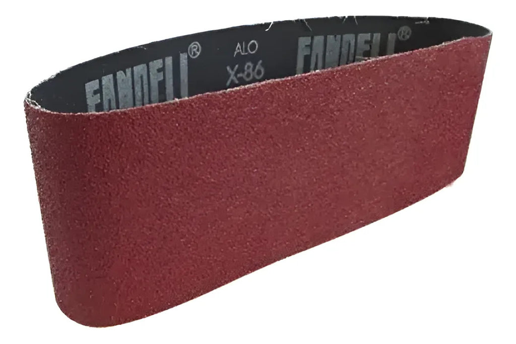 Banda Lija Grado 100 Fandeli 6 X 72 Pulg Madera Metal