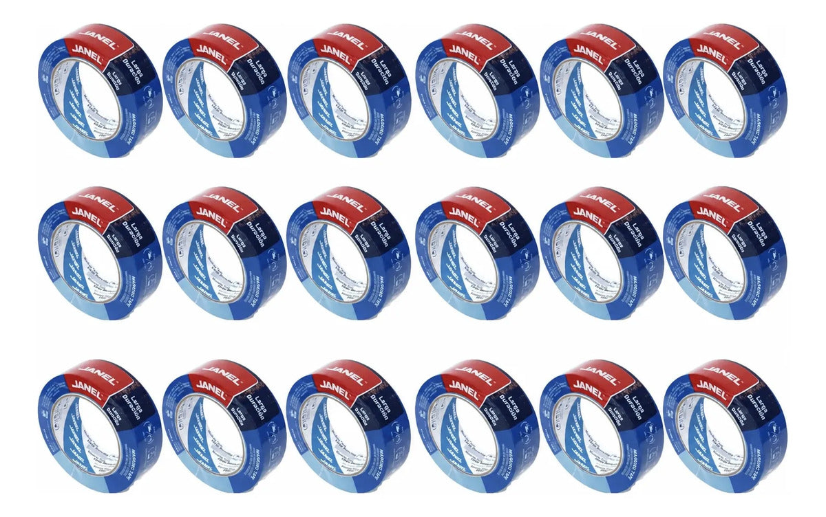Masking Tape Azul 230 Janel 24 Mmx 50m 18 Pzas