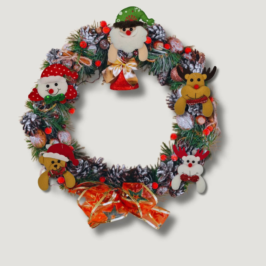 Adornos Colgantes Navidad Felpa Suave Abrazo Decoración 24pz
