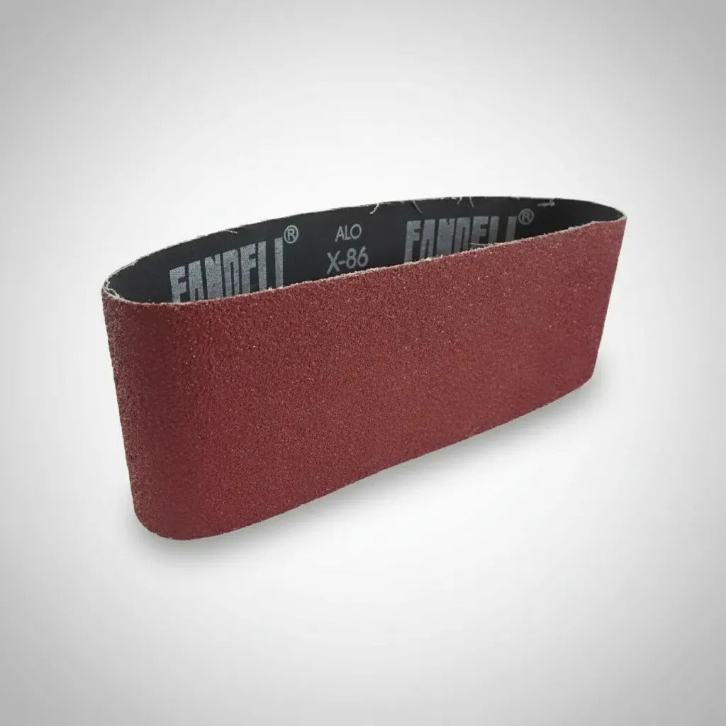 10 Banda Lija X-86 Grado 100 6x48 Pulg Fandeli Madera Metal