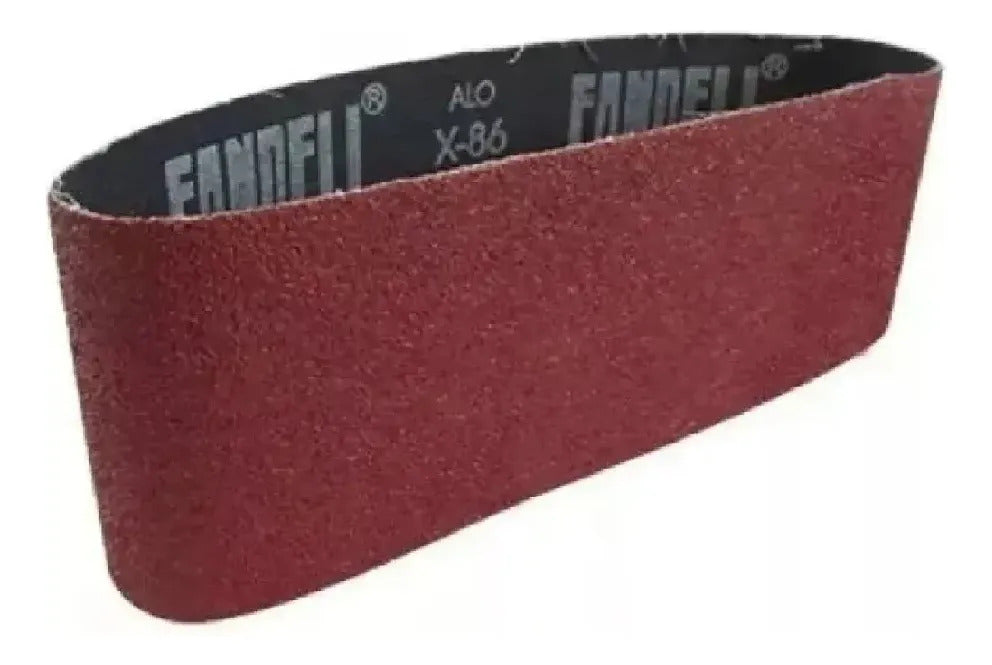 10 Banda Lija 3x18 Pulg Grado 36 Fandeli Madera Metal X-86