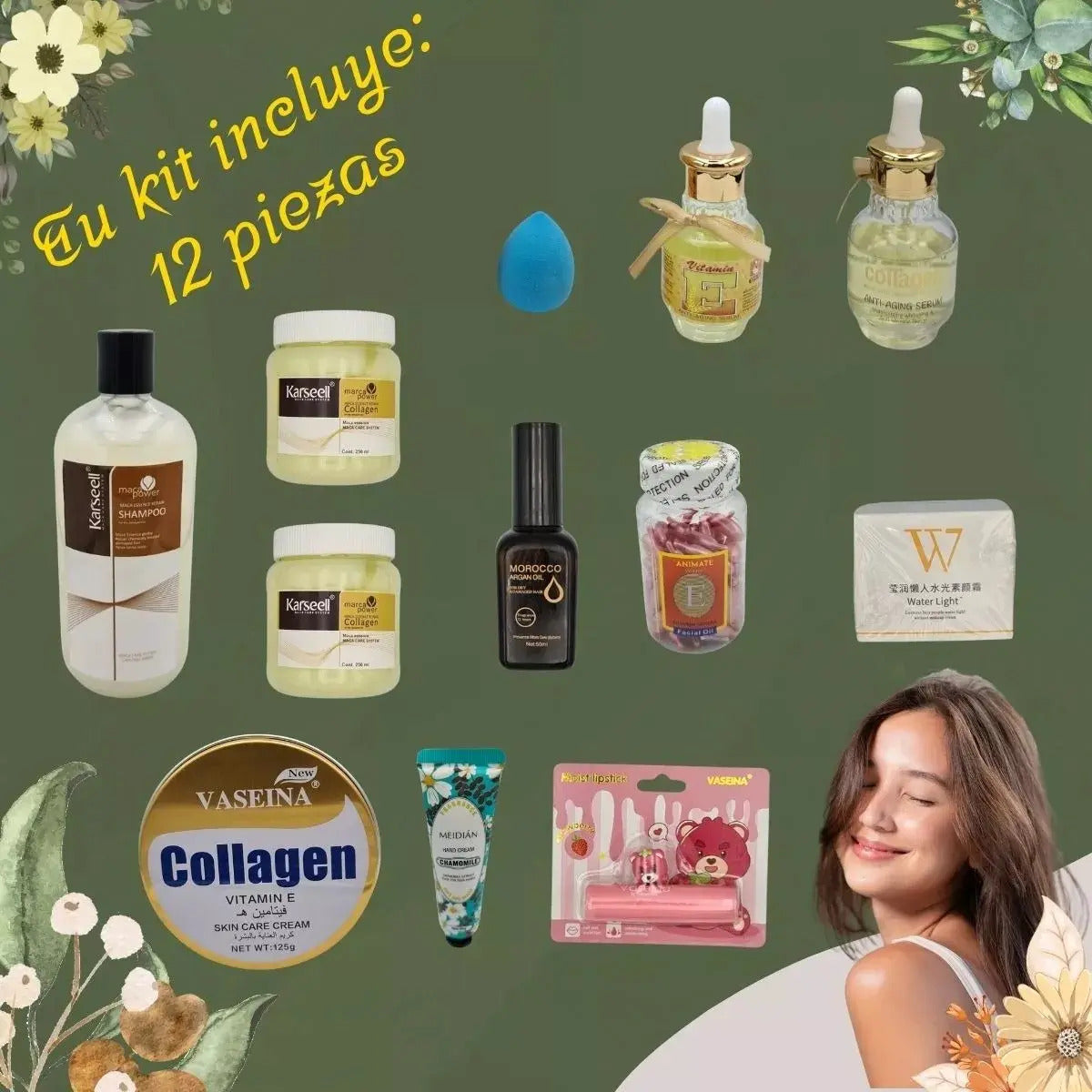 Lote Skin Care Cabello Serum Facial Crema Cuerpo
