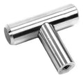 Jaladera De Botón T Barra Acero Inoxidable 10 Pzs Handy Home