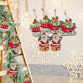 Adornos Colgantes De Madera Para Árbol De Navidad 6 Piezas