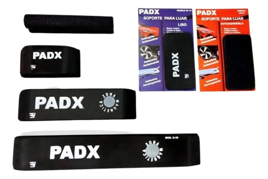 Kit Mix De Garlopas Con Velcro Y Soportes Para Lijar  Padx