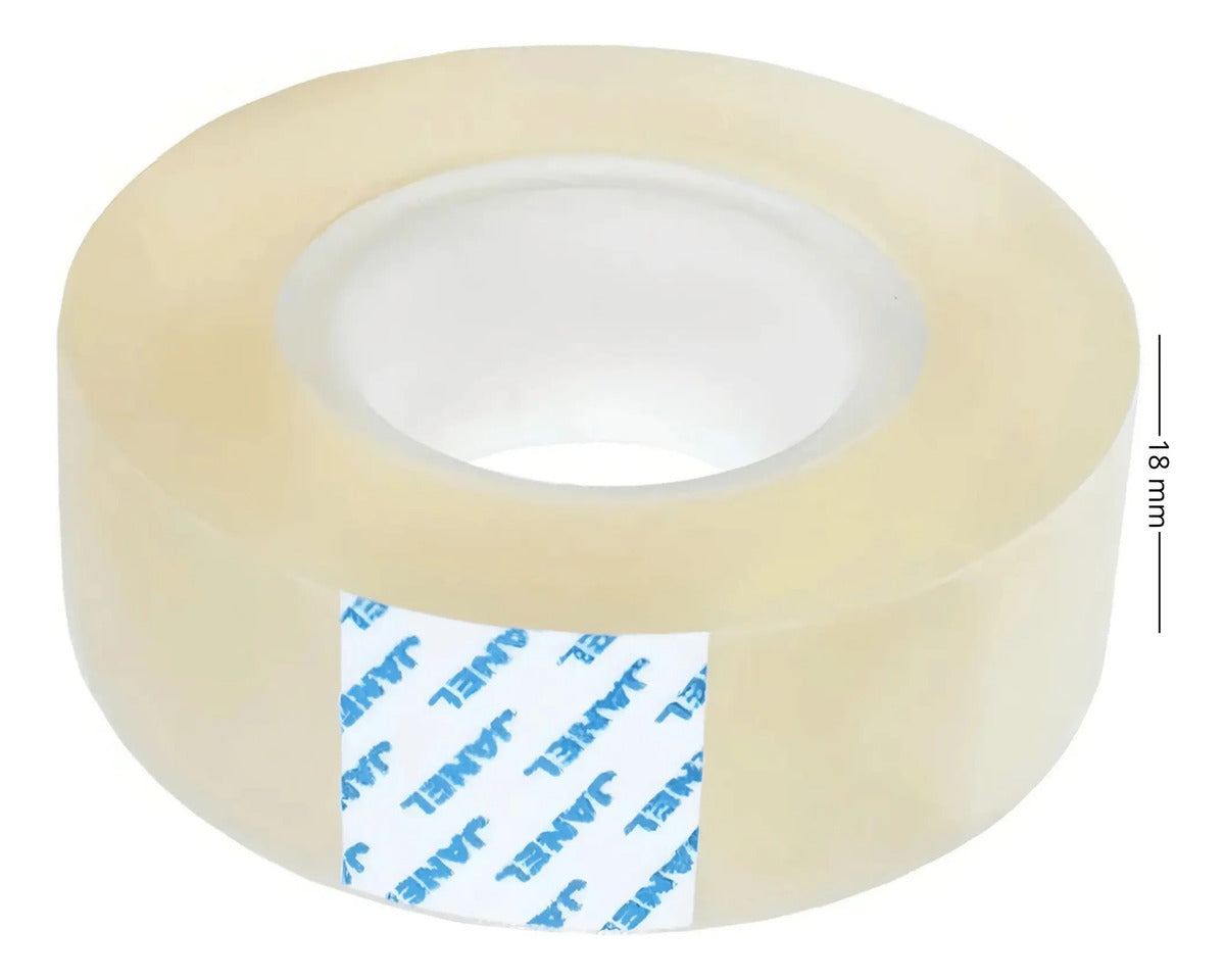 Cinta Adhesiva Janel 255 Transparente 24mmx65m 50 Rollos
