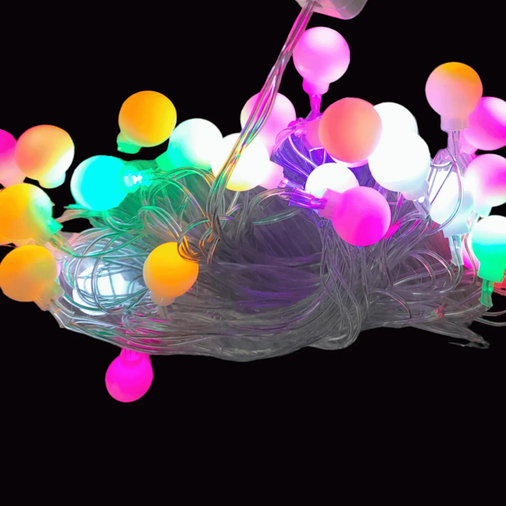 Serie Navideña Decorativa Luz Led 28 Luces 4 Metros Bolitas