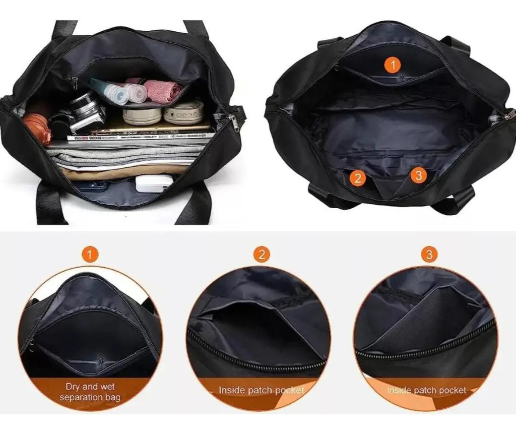 Bolsa Viaje Plegable Mochila Deportiva Gimnasio Impermeable