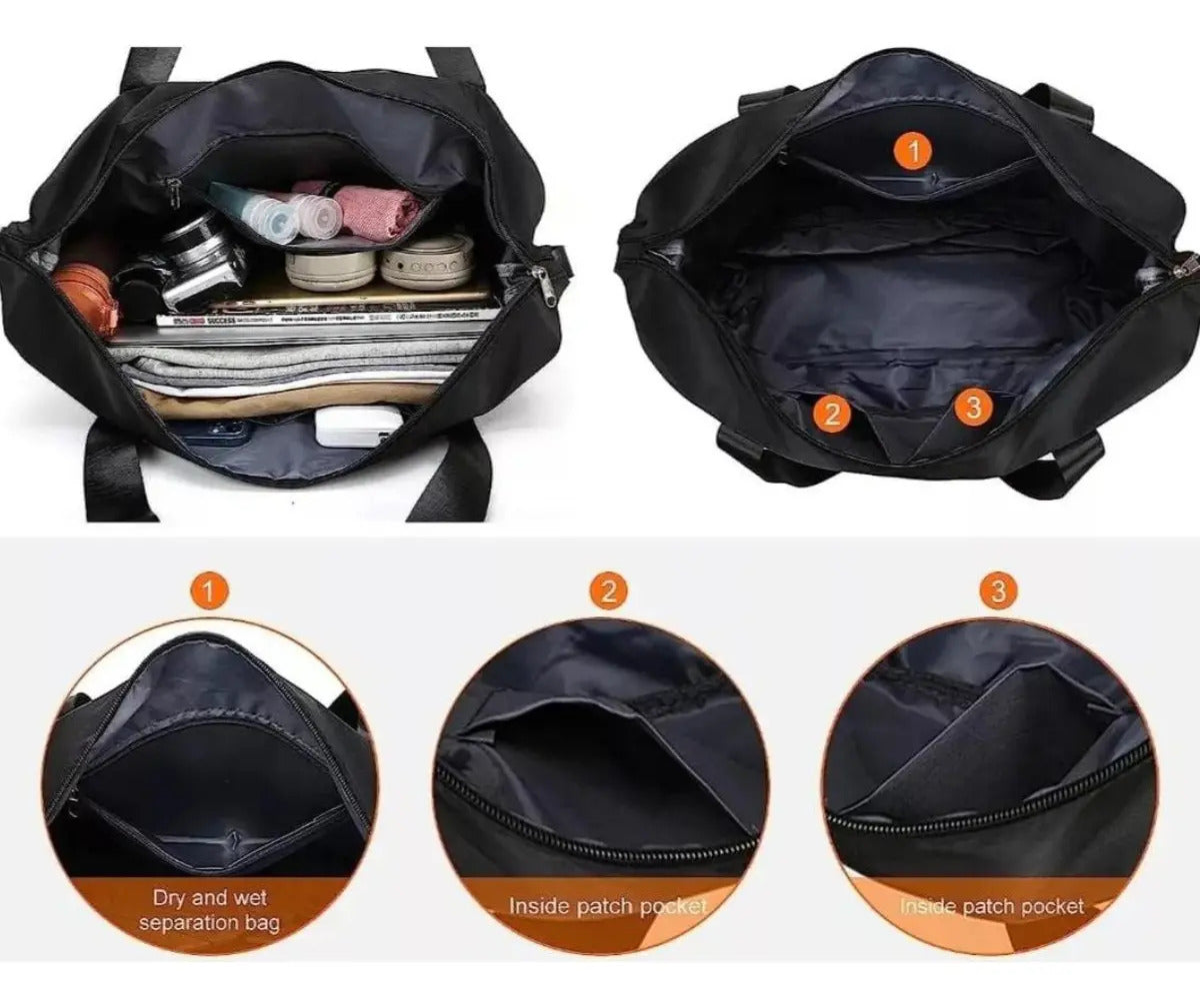 Bolsa Viaje Plegable Mochila Deportiva Gimnasio Impermeable