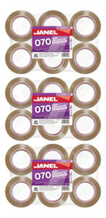 Cinta Adhesiva Canela Para Empaque 070 Janel 48mmx150m 18 Pz