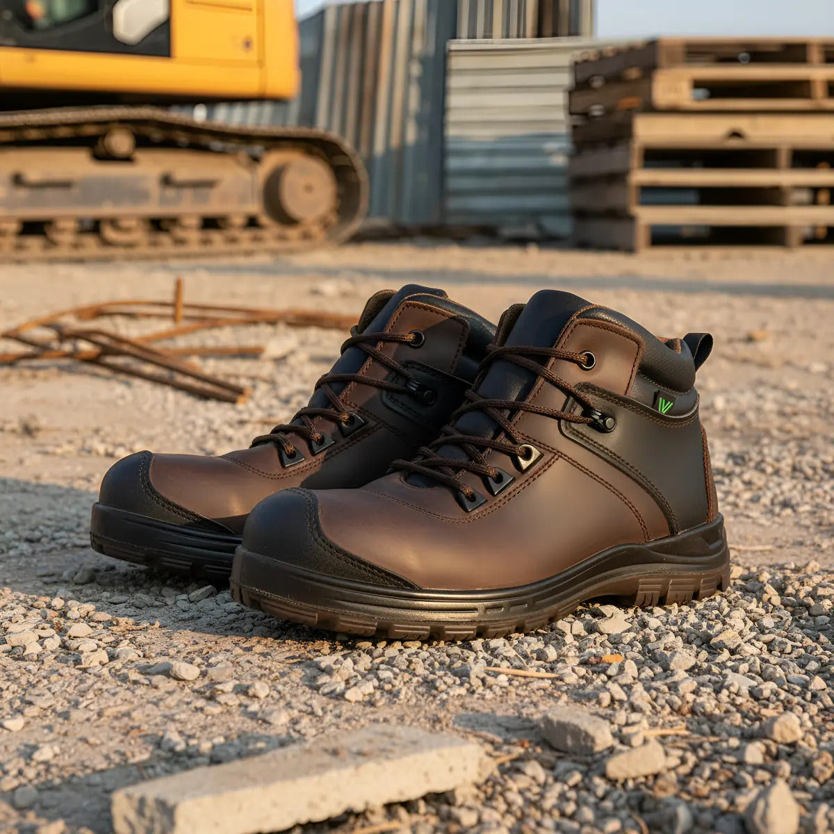 Van Vien Omega  Bota De Seguridad Dielectrico Cafe  Y Negro