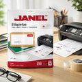 Etiqueta Laser Janel 5.1x10.2cm J-5163 Impresora Copia  250
