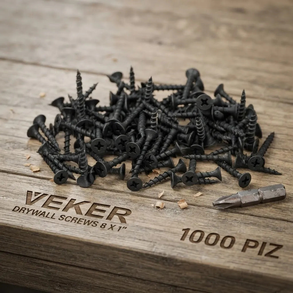 Pija Tablaroca Madera 8 X 1 Aglomerado Veker 1000 Piezas