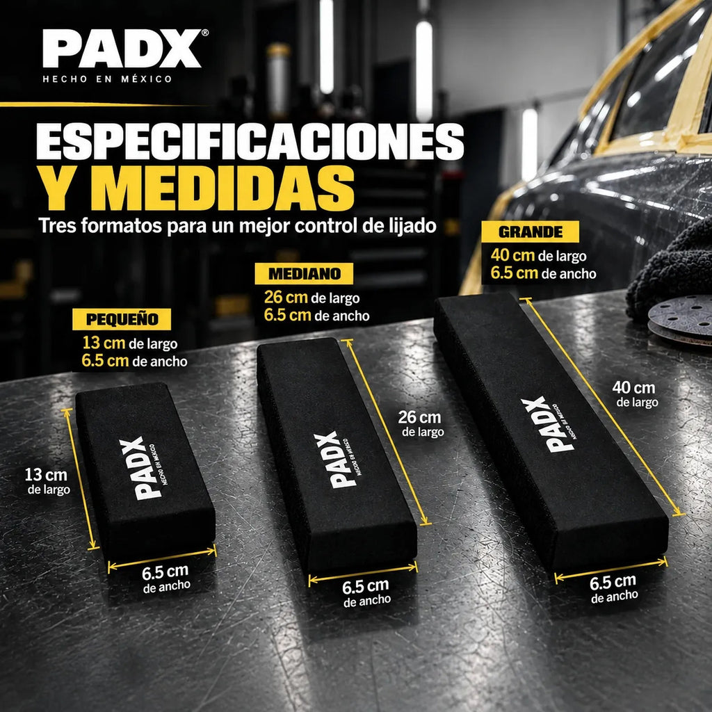 Juego De Bloques Garlopas Con Velcro Para Lijar Padx