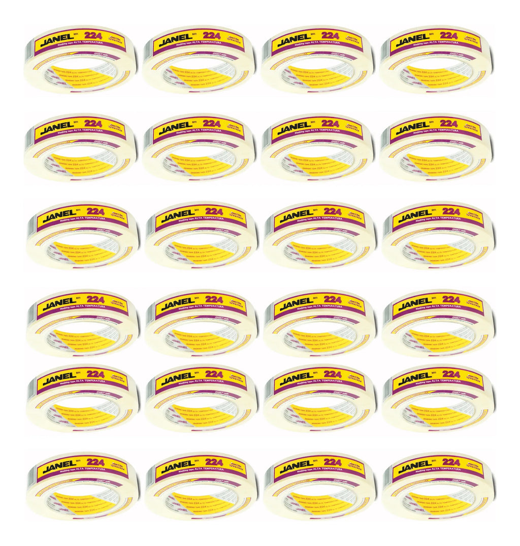 Masking Tape Janel 224 18mm X 50 M Alta Temperatura 24 Pza