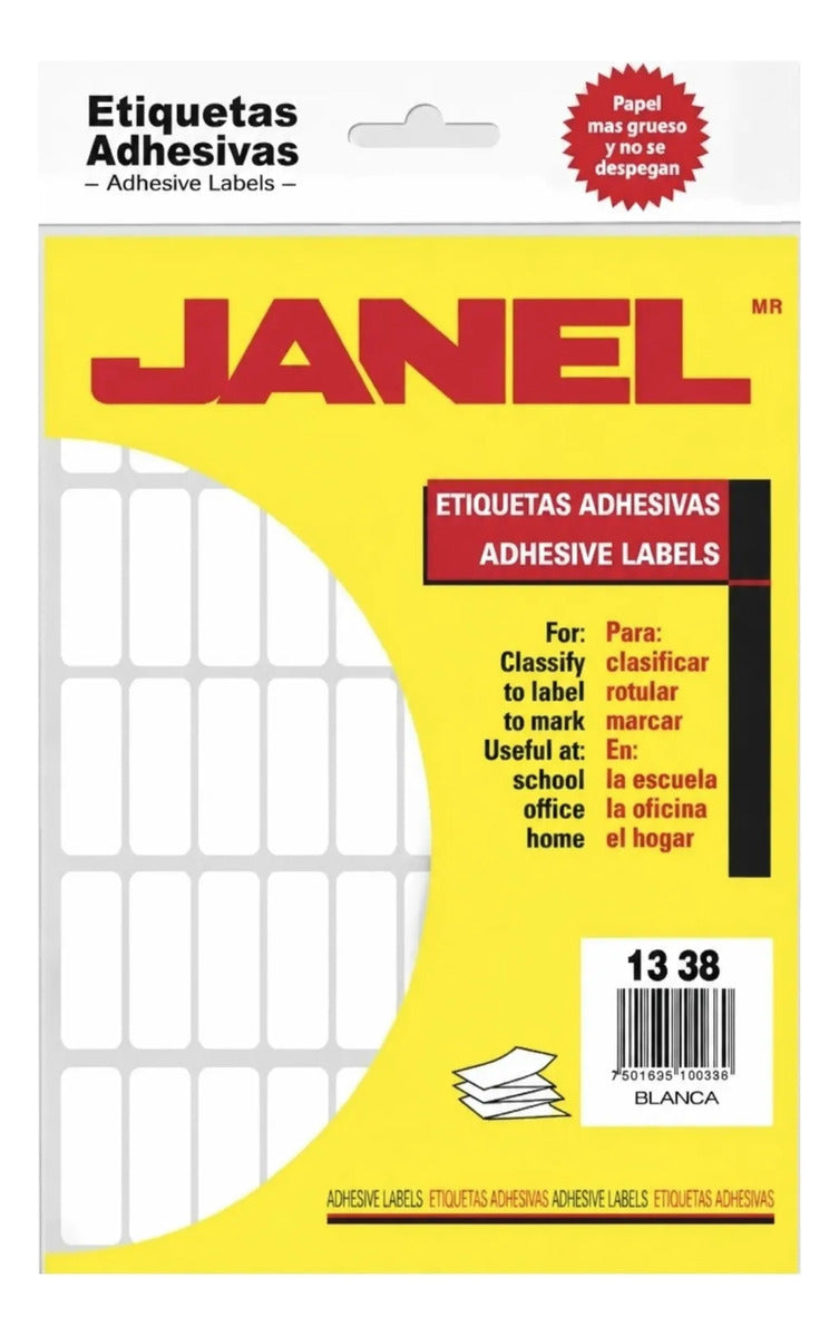 Etiqueta Adhesiva Janel 13 X 38mm Clasica