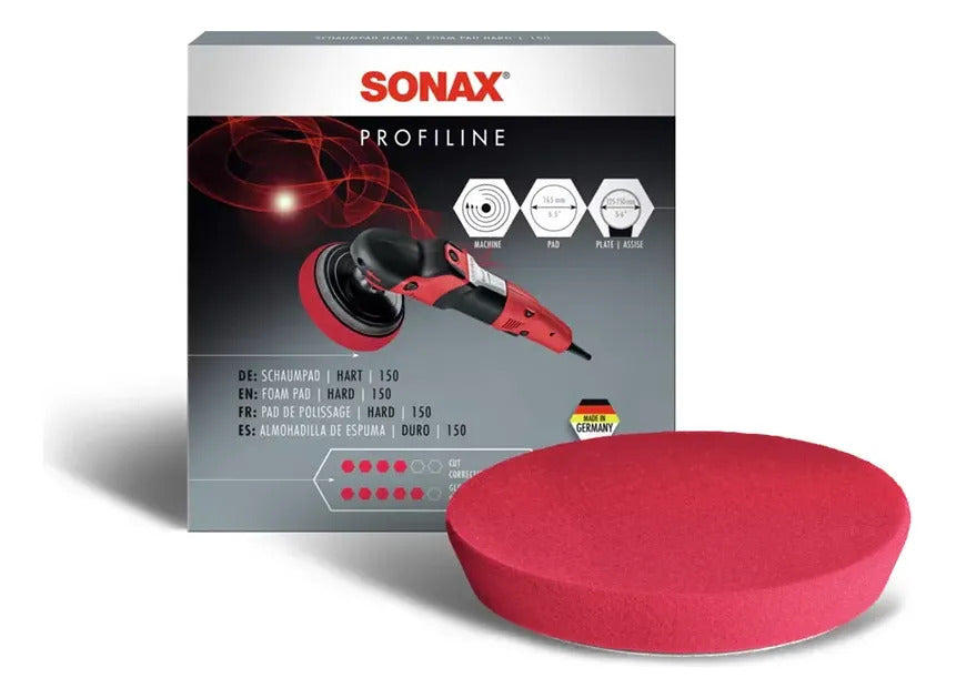 Esponja Para Pulir Roja 6 Pulgadas Sonax Alta Densidad