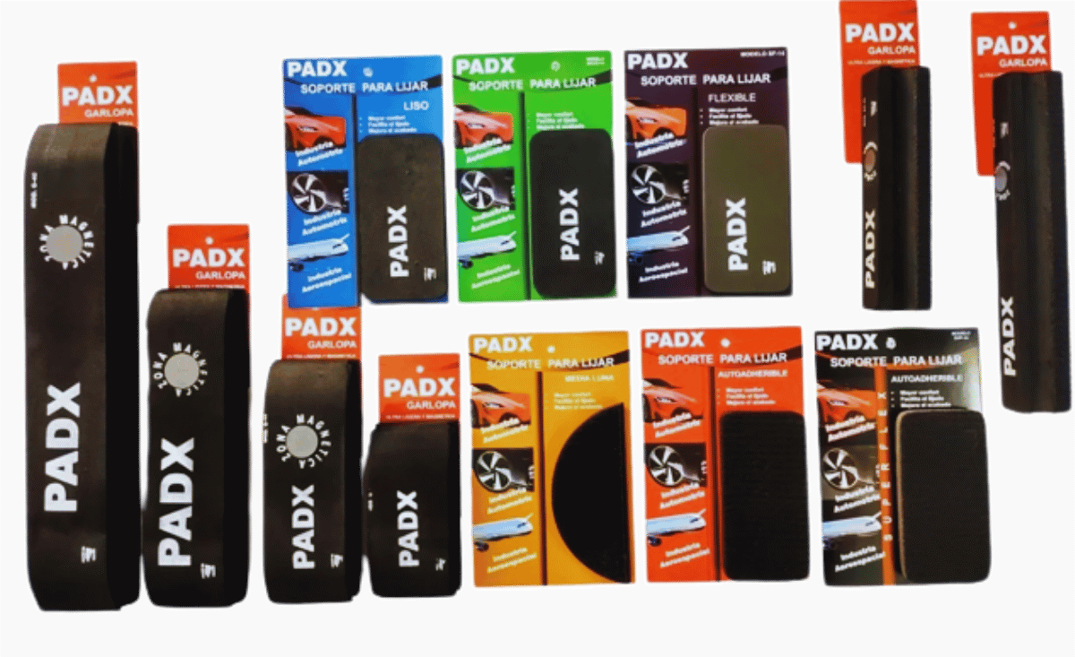 Kit de garlopas y bloques de lijado PADX contiene 12 piezas